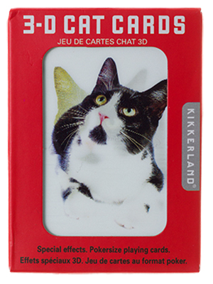 cat 3D playing cards