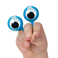 finger eye puppets